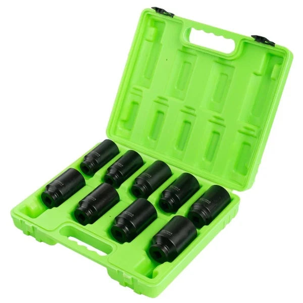 9PC 1/2" DR 6PT DEEP IMPACT HUB NUT SOCKETS DS1114