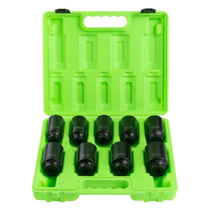 9PC 1/2" DR 6PT DEEP IMPACT HUB NUT SOCKETS DS1114