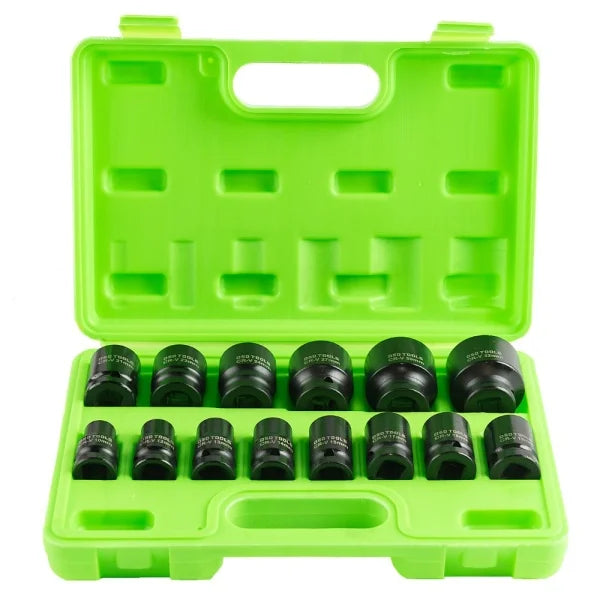 14PC 1/2" DR 6PT SHALLOW IMPACT SOCKRT METRIC DS1115