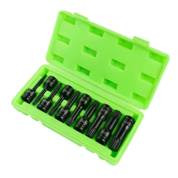10PC 1/2" DR IMPACT TORX BIT SOCKETS DS1118
