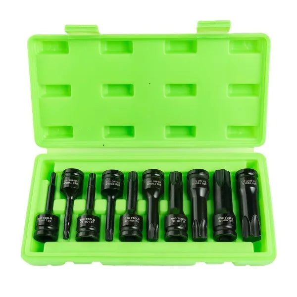 10PC 1/2" DR IMPACT TORX BIT SOCKETS DS1118