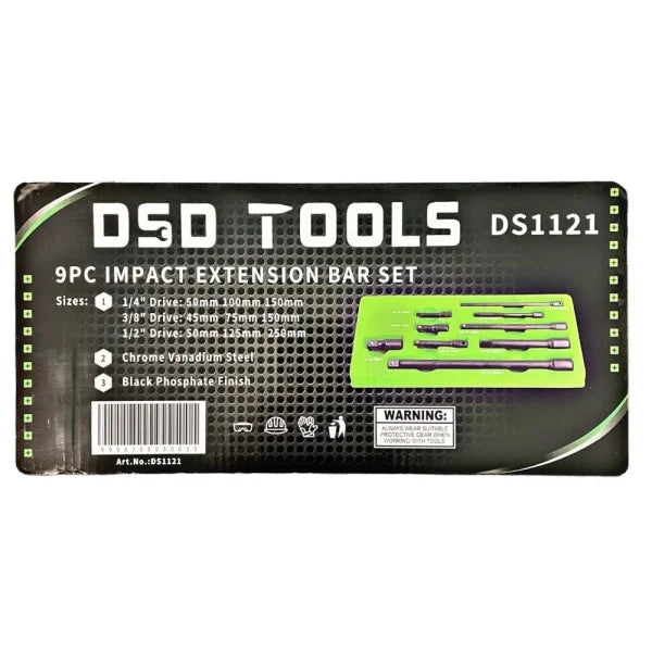 9PC IMPACT EXTENSION BAR SET DS1121