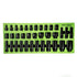 35PC 1/2" DR 6PT METRIC SHALLOW AND DEEP IMPACT SOCKET SET DS1125