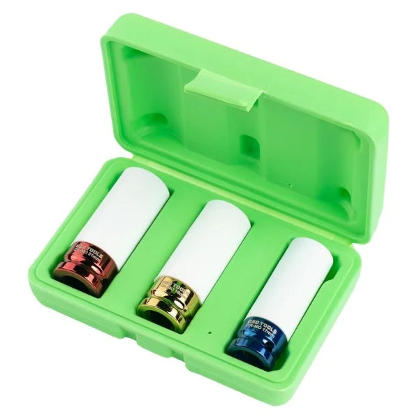 3PC 1/2" DR DEEP IMPACT SOCKETS FOR ALLOY WHEELS DS1127