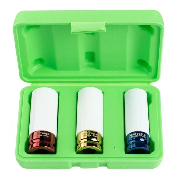 3PC 1/2" DR DEEP IMPACT SOCKETS FOR ALLOY WHEELS DS1127