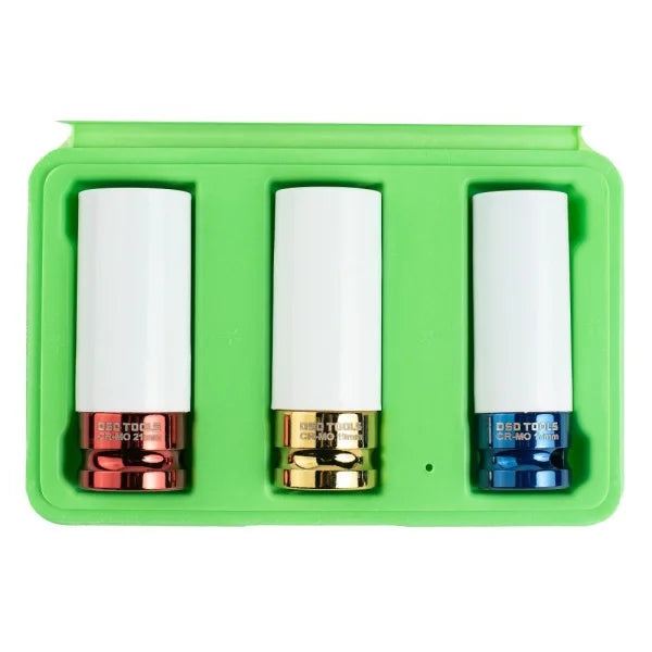 3PC 1/2" DR DEEP IMPACT SOCKETS FOR ALLOY WHEELS DS1127