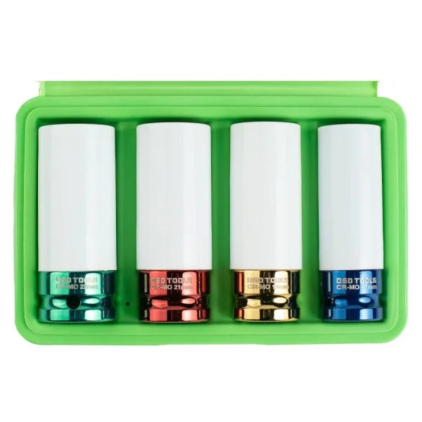 4PC 1/2" DR DEEP IMPACT SOCKETS FOR ALLOY WHEELS DS1128