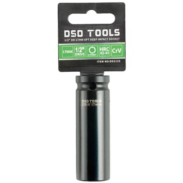 1/2" DR 17MM 6PT DEEP IMPACT SOCKET DS1133