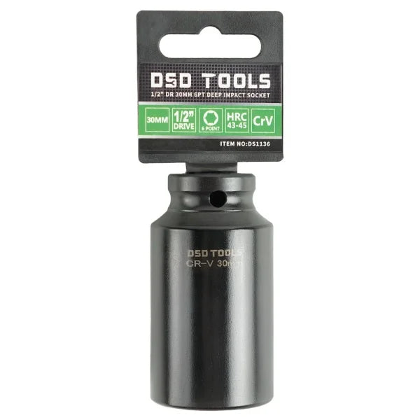1/2" DR 30MM 6PT DEEP IMPACT SOCKET DS1136