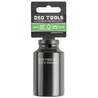 1/2" DR 32MM 6PT DEEP IMPACT SOCKET DS1137
