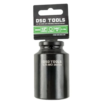 1/2" DR 36MM 12PT DEEP IMPACT HUB NUT SOCKET DS1138