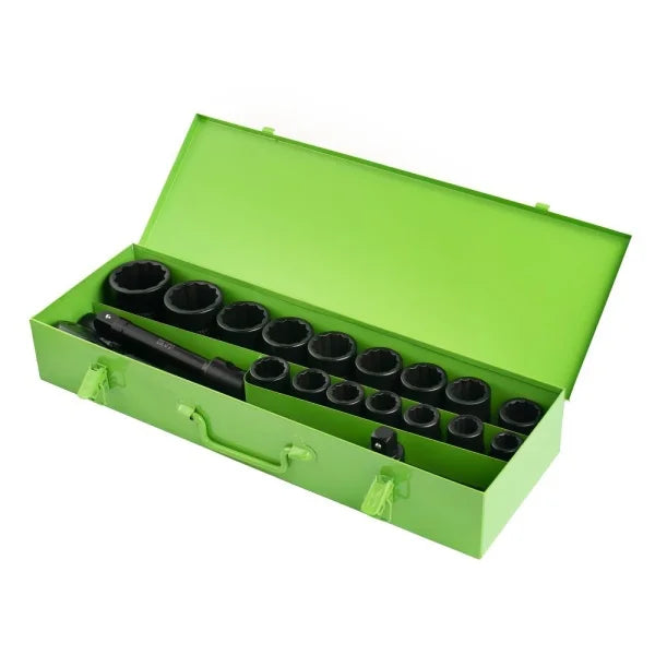 21 PC 3/4" 12PT STANDARD IMPACT SOCKETS DS1146