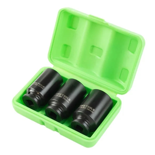 3PC 1/2" DR 12PT DEEP IMPACT HUB NUT SOCKETS DS1147