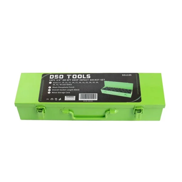 16PC 3/4" DR 6PT DEEP IMPACT SOCKET SET DS1149