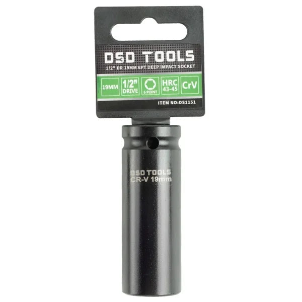 1/2" DR 19MM 6PT DEEP IMPACT SOCKET DS1151