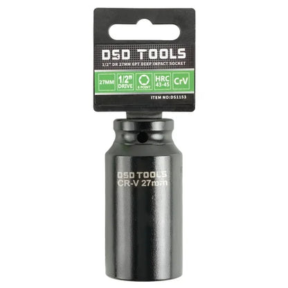1/2" DR 27MM 6PT DEEP IMPACT SOCKET DS1153