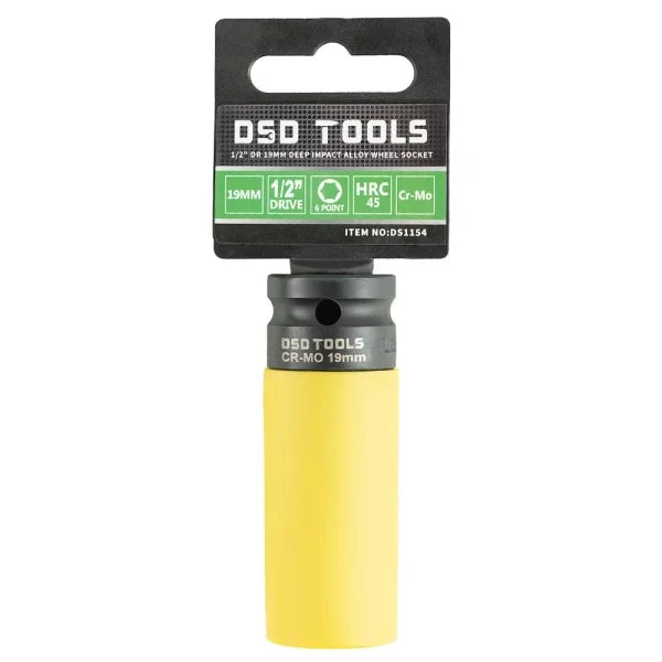 1/2" DR 19MM 6PT DEEP IMPACT ALLOY WHEEL SOCKET DS1154