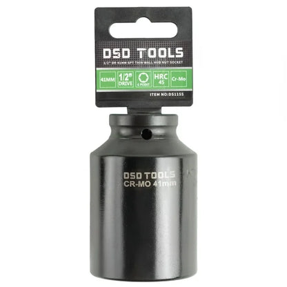 1/2" DR 41MM 6PT THIN WALL HUB NUT DS1155