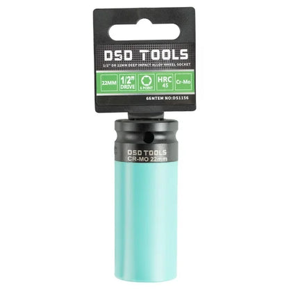 1/2" DR 22MM DEEP IMPACT ALLOY WHEEL SOCKET DS1156