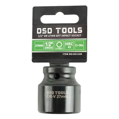 1/2" DR 27MM 6PT IMPACT SOCKET DS1160