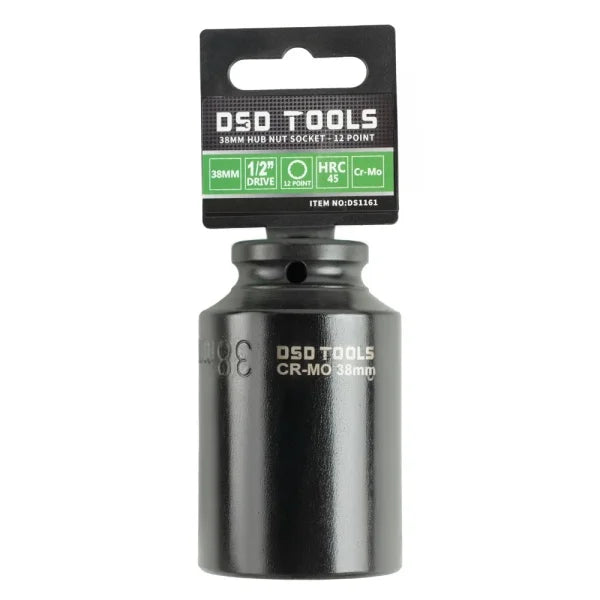 1/2" DR 38MM 12PT HUB NUT SOCKET DS1161
