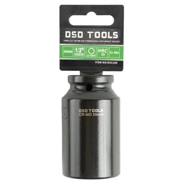 1/2" DR 33MM 12PT VW GOLF FRONT AXLE IMPACT SOCKET DS1166