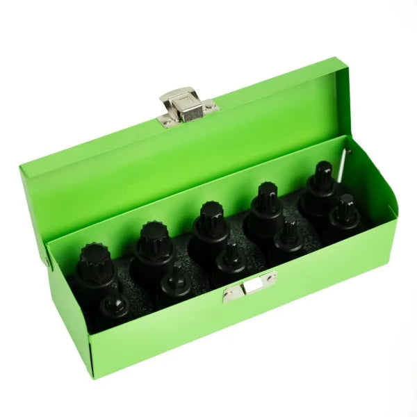 10PC 1/2" DR IMPACT SPLINE BIT SOCKETS DS1169