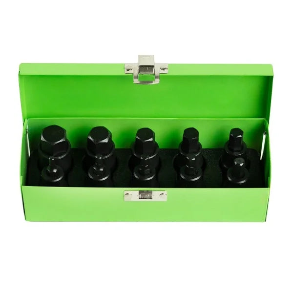 10PC 1/2" DR IMPACT HEX BIT SOCKETS DS1170