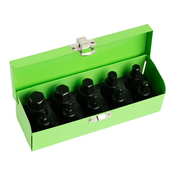 10PC 1/2" DR IMPACT HEX BIT SOCKETS DS1170