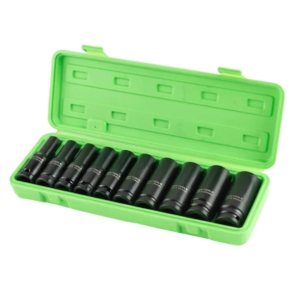 10PC 1/2" DR DEEP IMPACT SOCKETS METRIC DS1171