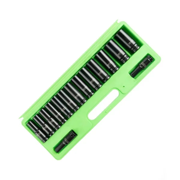 15PC 1/2" DR DEEP IMPACT SOCKETS METRIC 10-24MM DS1172