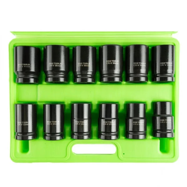 12PC 1" DR 6PT DEEP IMPACT SOCKETS METRIC DS1173
