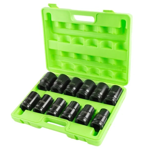 12PC 1" DR 6PT DEEP IMPACT SOCKETS METRIC DS1173
