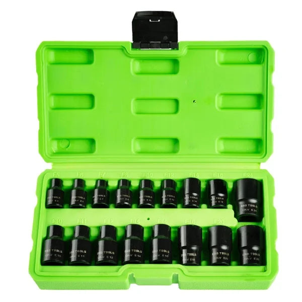 17PC 3/8" 1/2" DR IMPACT E STAR SOCKETS DS1175