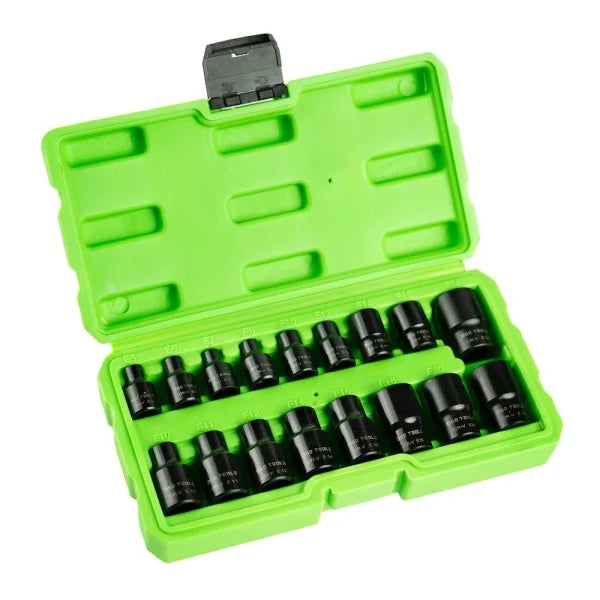 17PC 3/8" 1/2" DR IMPACT E STAR SOCKETS DS1175