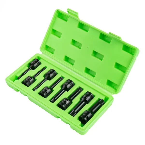 8PC 1/2" DR IMPACT SPLINE BIT SOCKETS DS1180