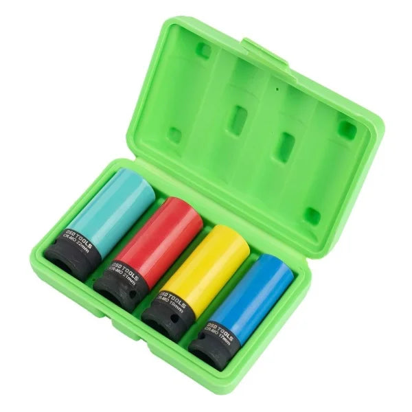 4PC 1/2" DR DEEP IMPACT SOCKETS FOR ALLOY WHEELS DS1187