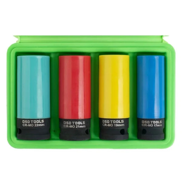 4PC 1/2" DR DEEP IMPACT SOCKETS FOR ALLOY WHEELS DS1187