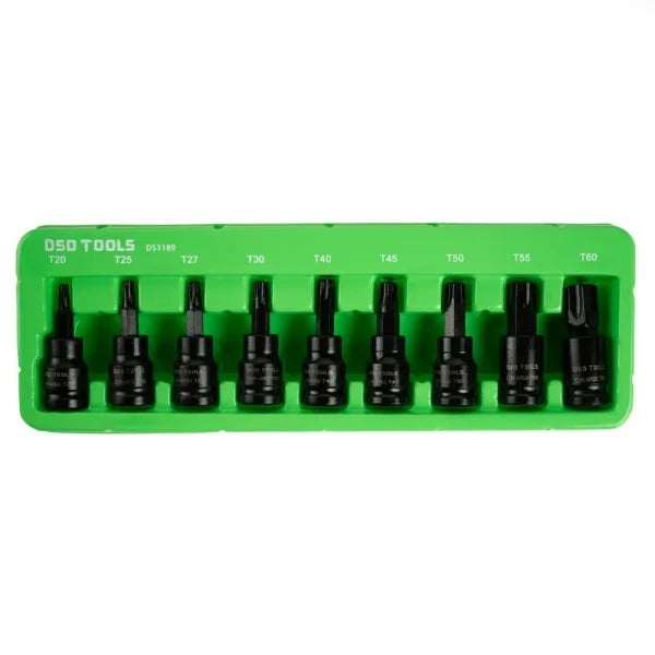 9PC 3/8" DR IMPACT STAR BIT SOCKETS DS1189