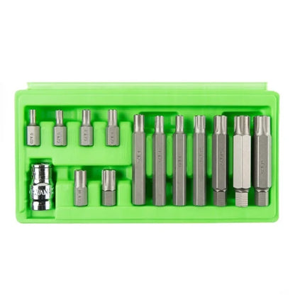 14PC 1/2" DRIVE 10MM RIBE BITS SET DS1213