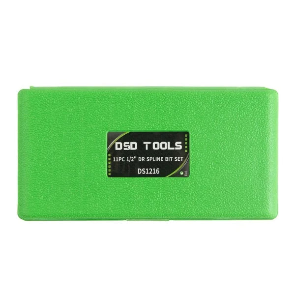 11PC 1/2" DR SPLINE BIT SET DS1216