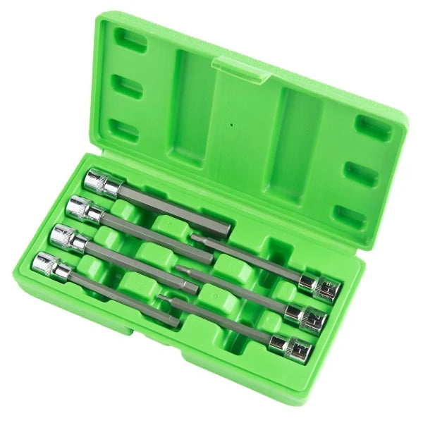 7PCS 3/8” DR. 110MM(L) HEX BIT SOCKETS DS1219