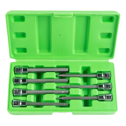 7PCS 3/8” DR. 110MM(L) HEX BIT SOCKETS DS1219