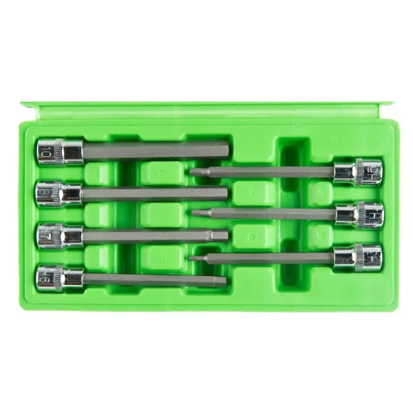 7PCS 3/8” DR. 110MM(L) HEX BIT SOCKETS DS1219