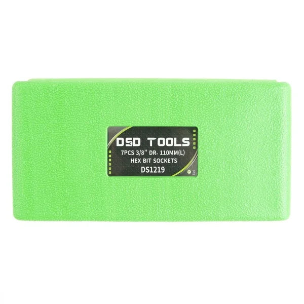 7PCS 3/8” DR. 110MM(L) HEX BIT SOCKETS DS1219