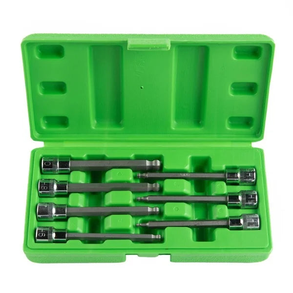 7PC 3/8" DR BALL END HEX BIT SOCKETS DS1221