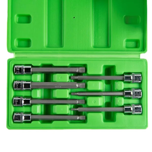 7PC 3/8" DR 110MM(L) SPLINE BIT SOCKETS DS1227