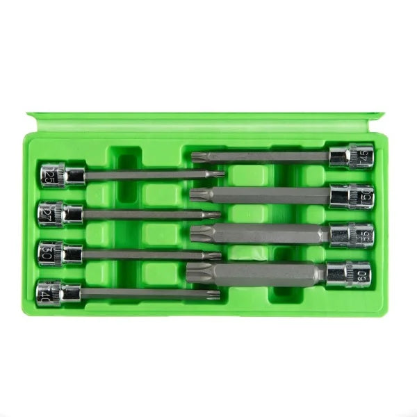 8PC 3/8" DR 110MM(L) STAR BIT SOCKETS DS1233