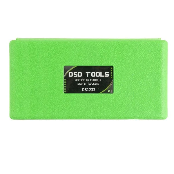 8PC 3/8" DR 110MM(L) STAR BIT SOCKETS DS1233