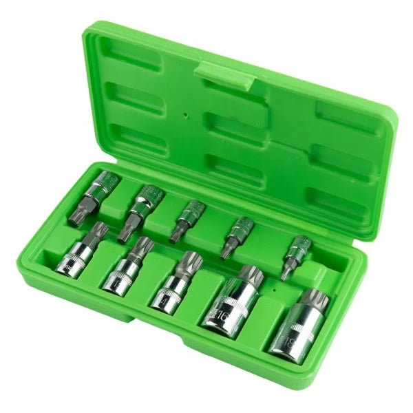 10PC TRIPLE SQUARE BIT SOCKETS DS1239